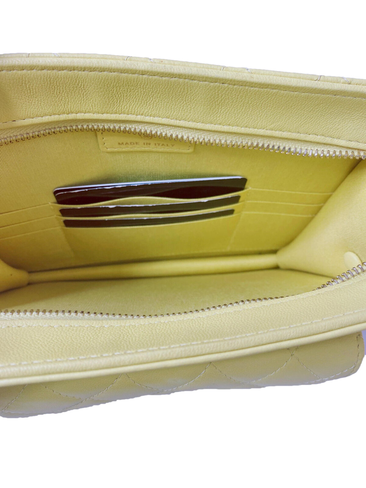 LIME YELLOW CLUTCH WITH CHAIN FRONT POCKET BAG