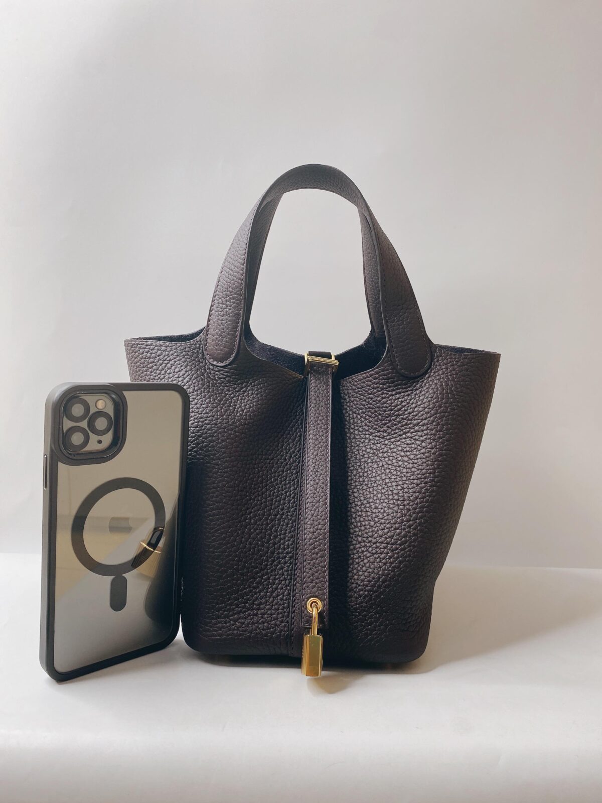 PRUNOIR PICOTIN LOCK 18/PM CLEMENCE LEATHER GHW