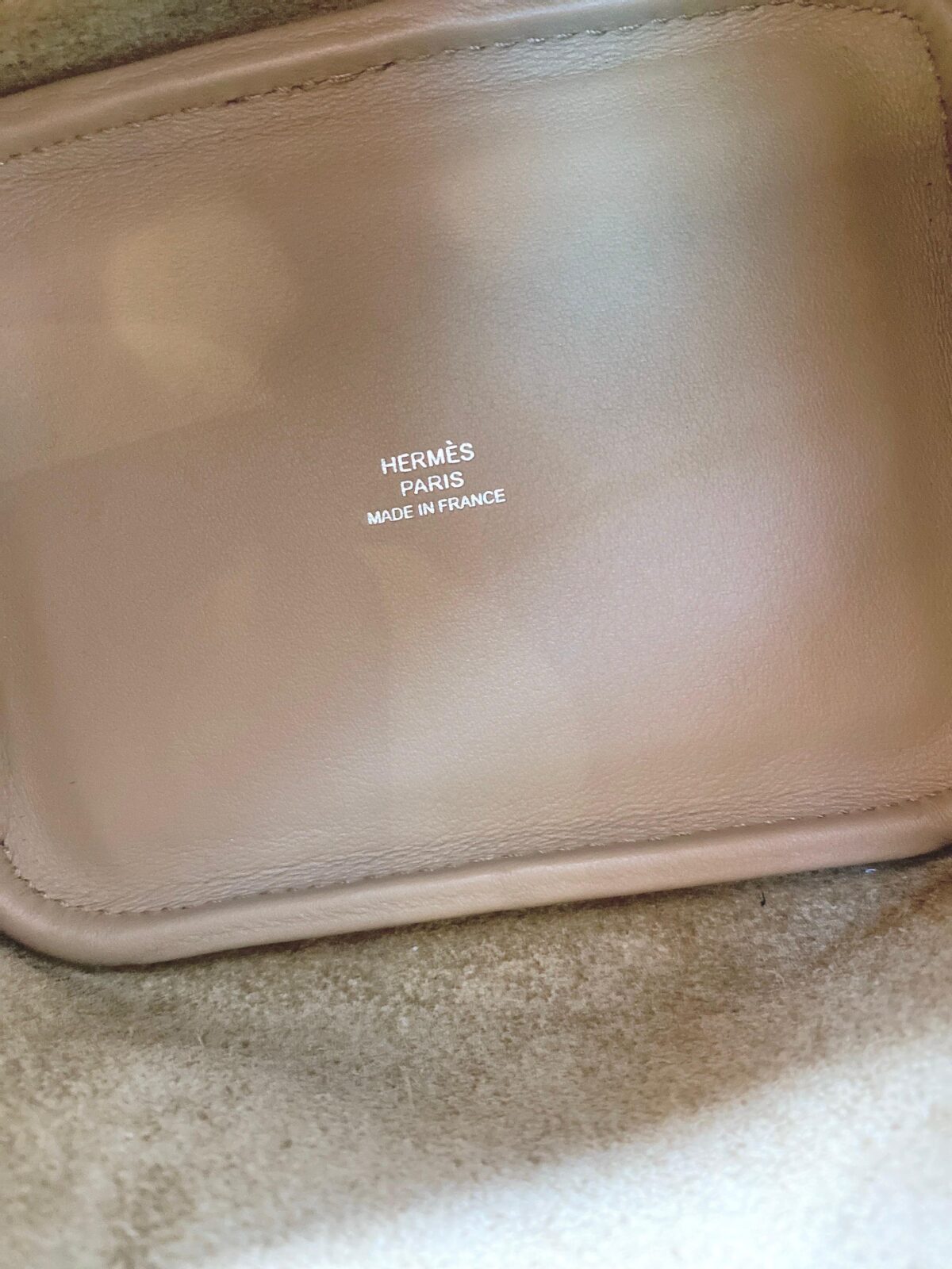 CHAI/ROSE SWIFT LEATHER LUCKY DAISY PICOTIN LOCK MICRO BAG