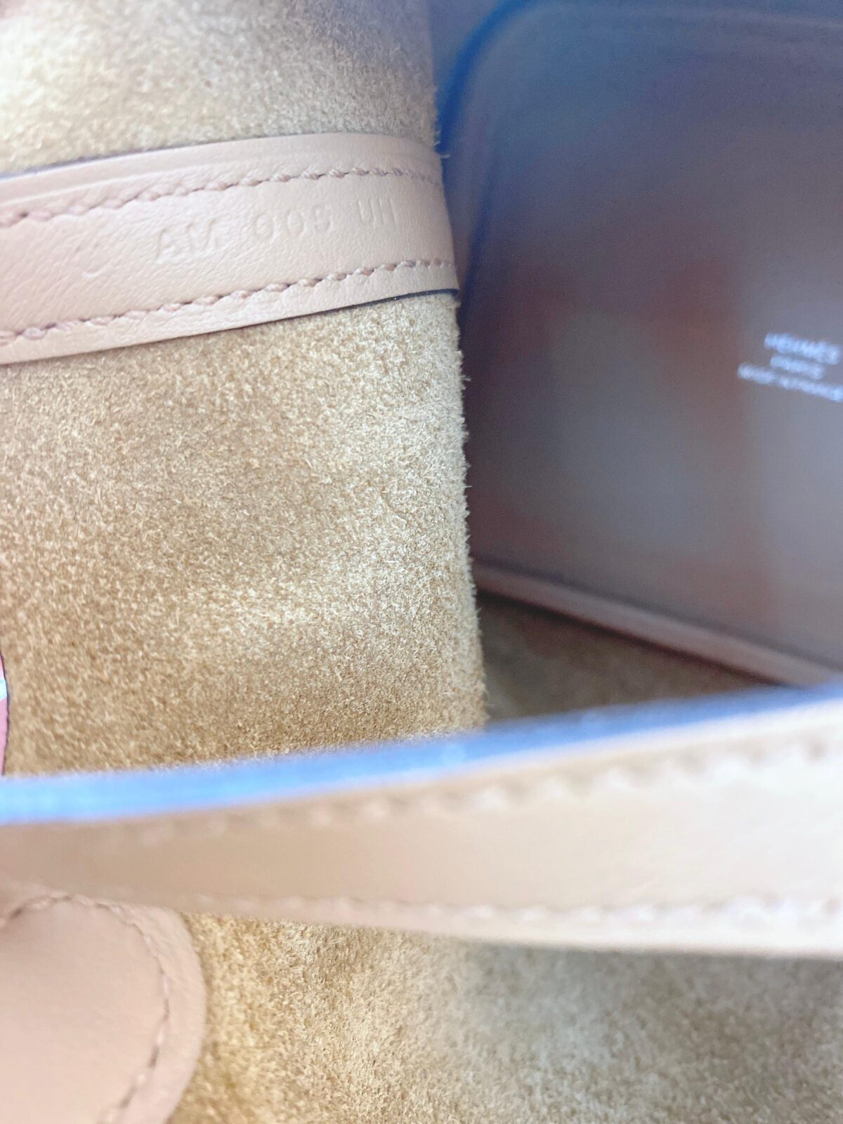 CHAI/ROSE SWIFT LEATHER LUCKY DAISY PICOTIN LOCK MICRO BAG
