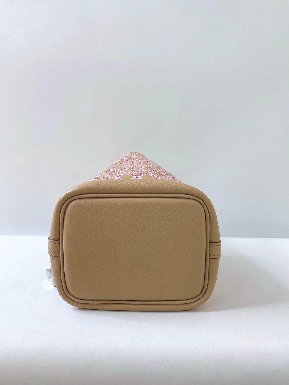 CHAI/ROSE SWIFT LEATHER LUCKY DAISY PICOTIN LOCK MICRO BAG