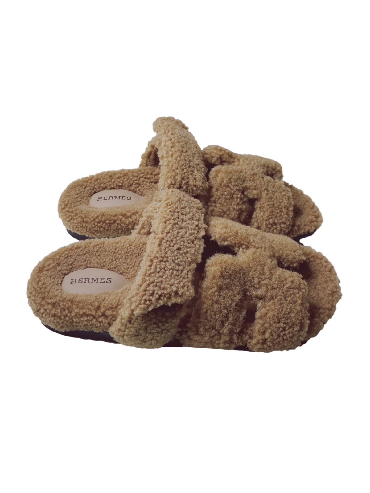 BEIGE ARGILE SHEARLING CHYPRE SANDAL