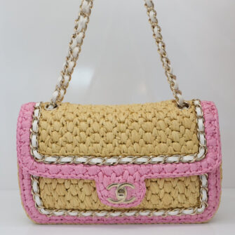 2024 RAFFIA FLAP BAG