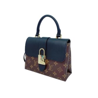 BLACK BROWN MONOGRAM CANVAS AND LEATHER LOCKY BB BAG