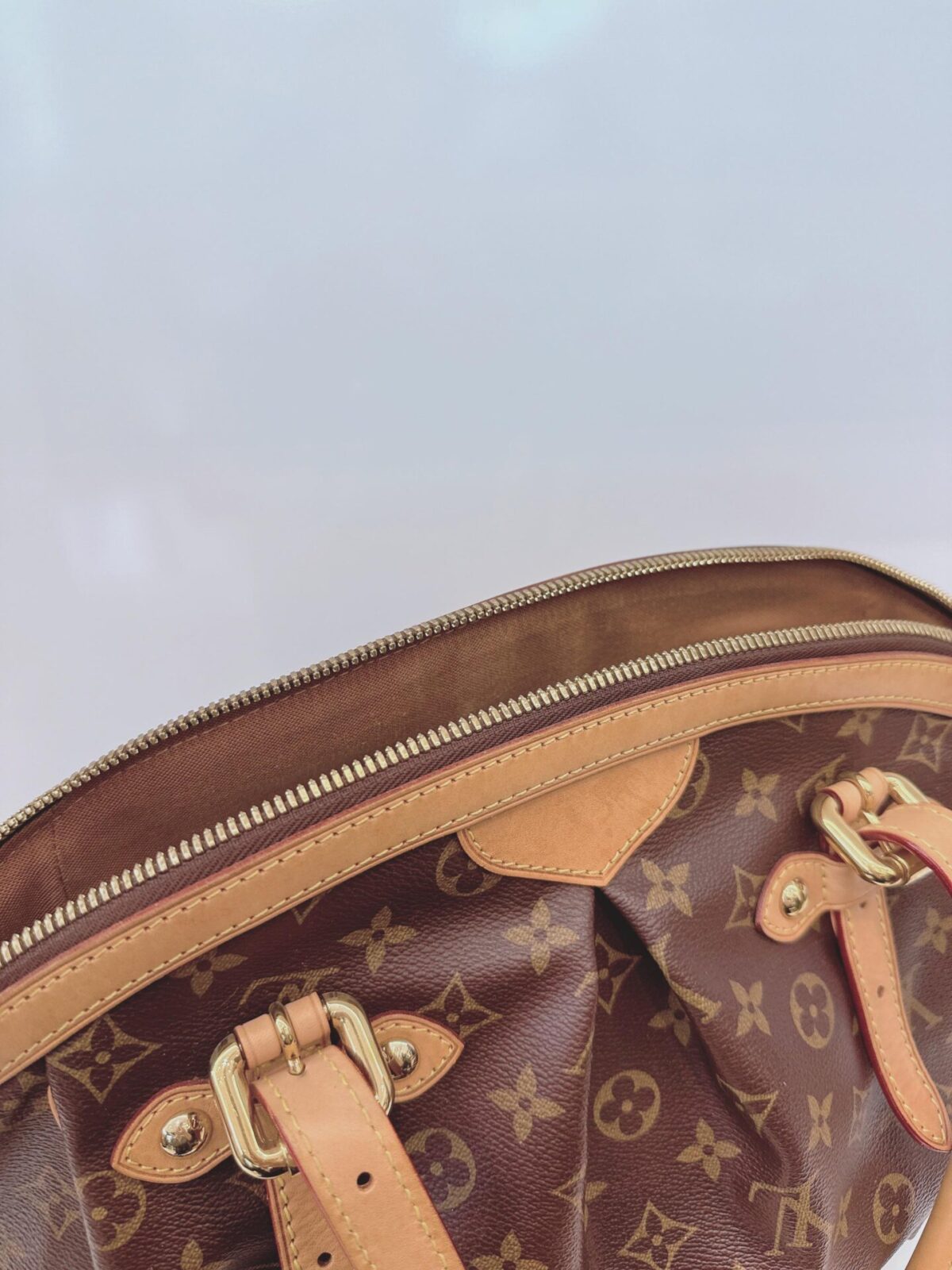 BROWN MONOGRAM TIVOLI GM BAG