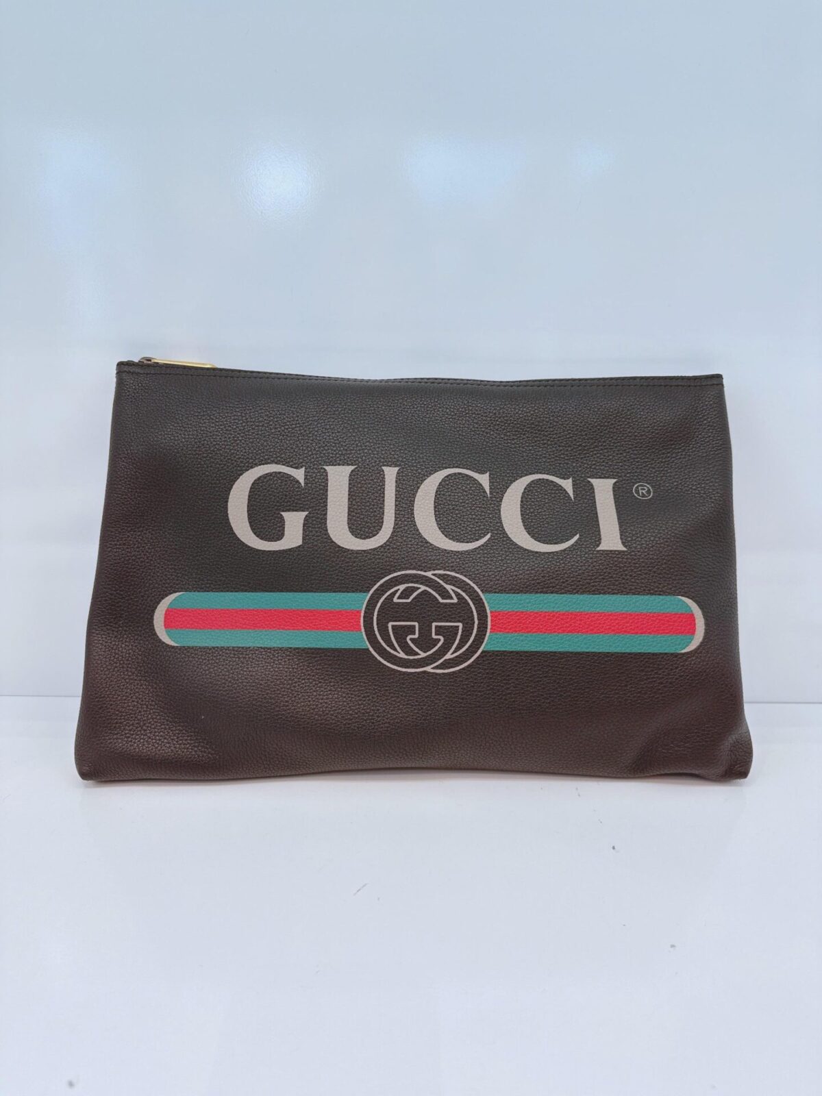 BLACK LOGO WEB ZIP POUCH
