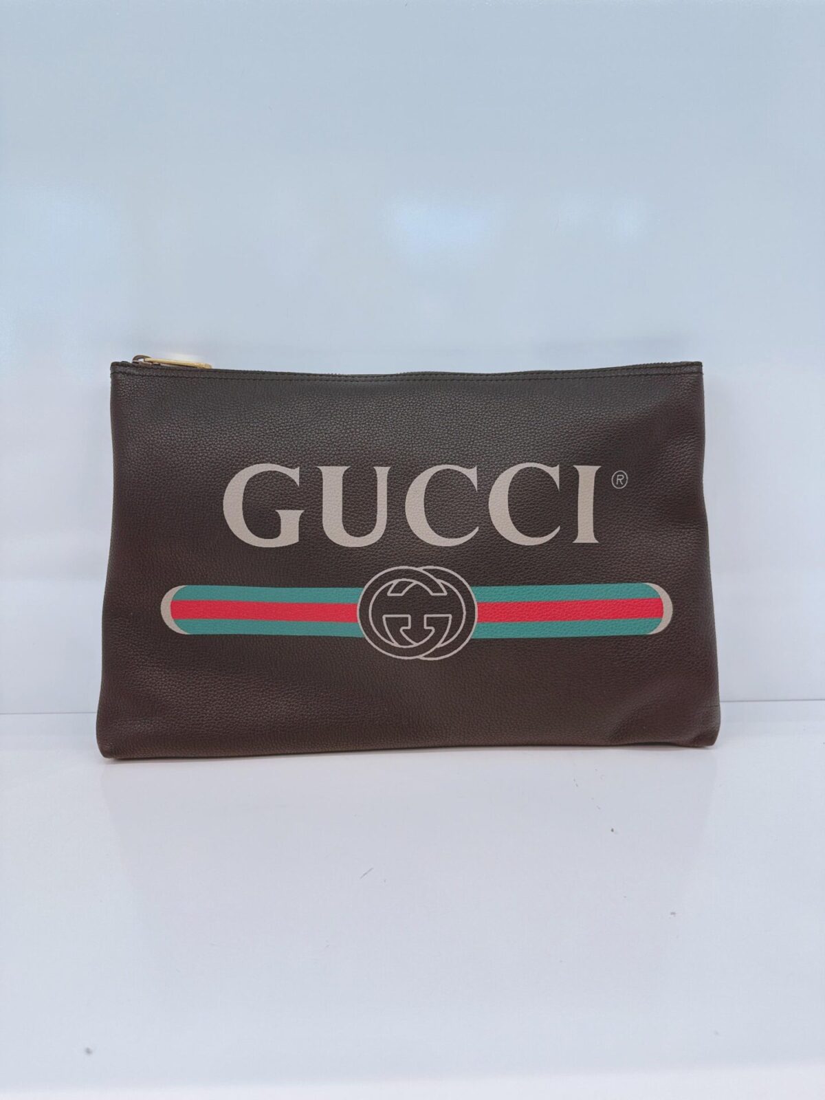 BLACK LOGO WEB ZIP POUCH