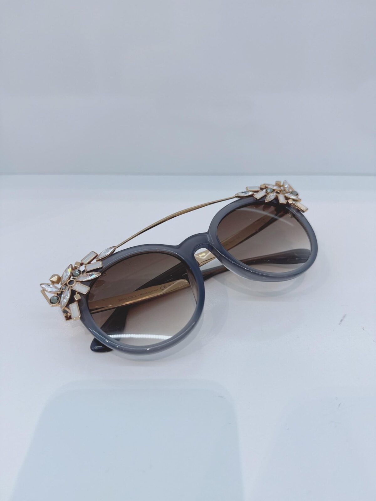 BLACK ROSE GOLD GRADIENT VIV S 06K9C CRYSTAL CAT EYE VIVY/S PR7JS SUNGLASSES