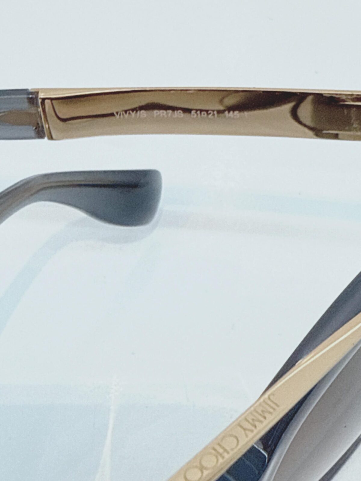 BLACK ROSE GOLD GRADIENT VIV S 06K9C CRYSTAL CAT EYE VIVY/S PR7JS SUNGLASSES