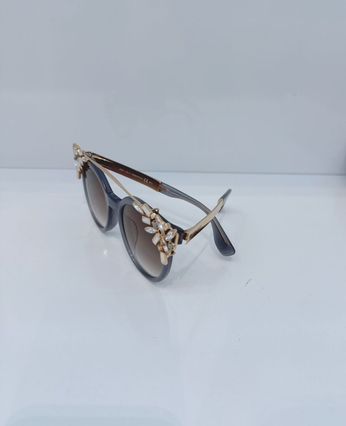 BLACK ROSE GOLD GRADIENT VIV S 06K9C CRYSTAL CAT EYE VIVY/S PR7JS SUNGLASSES