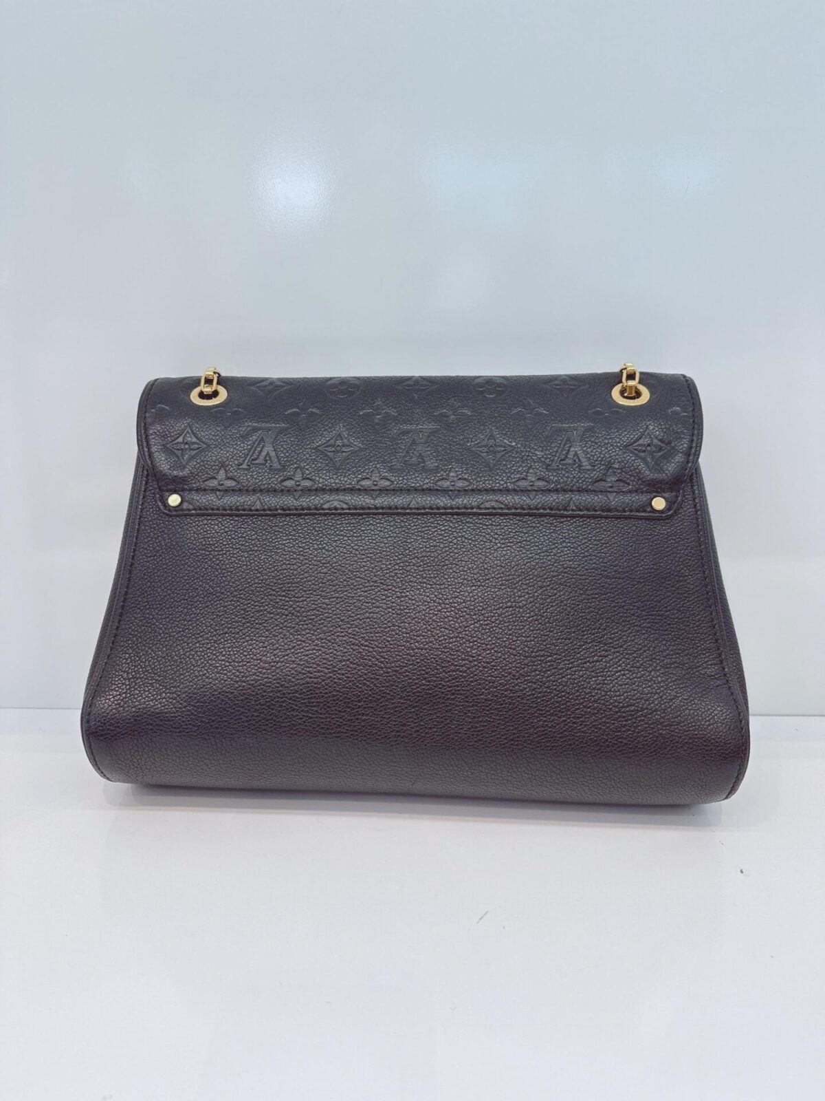 BLACK MONOGRAM EMPREINTE LEATHER MM ST GERMAIN BAG