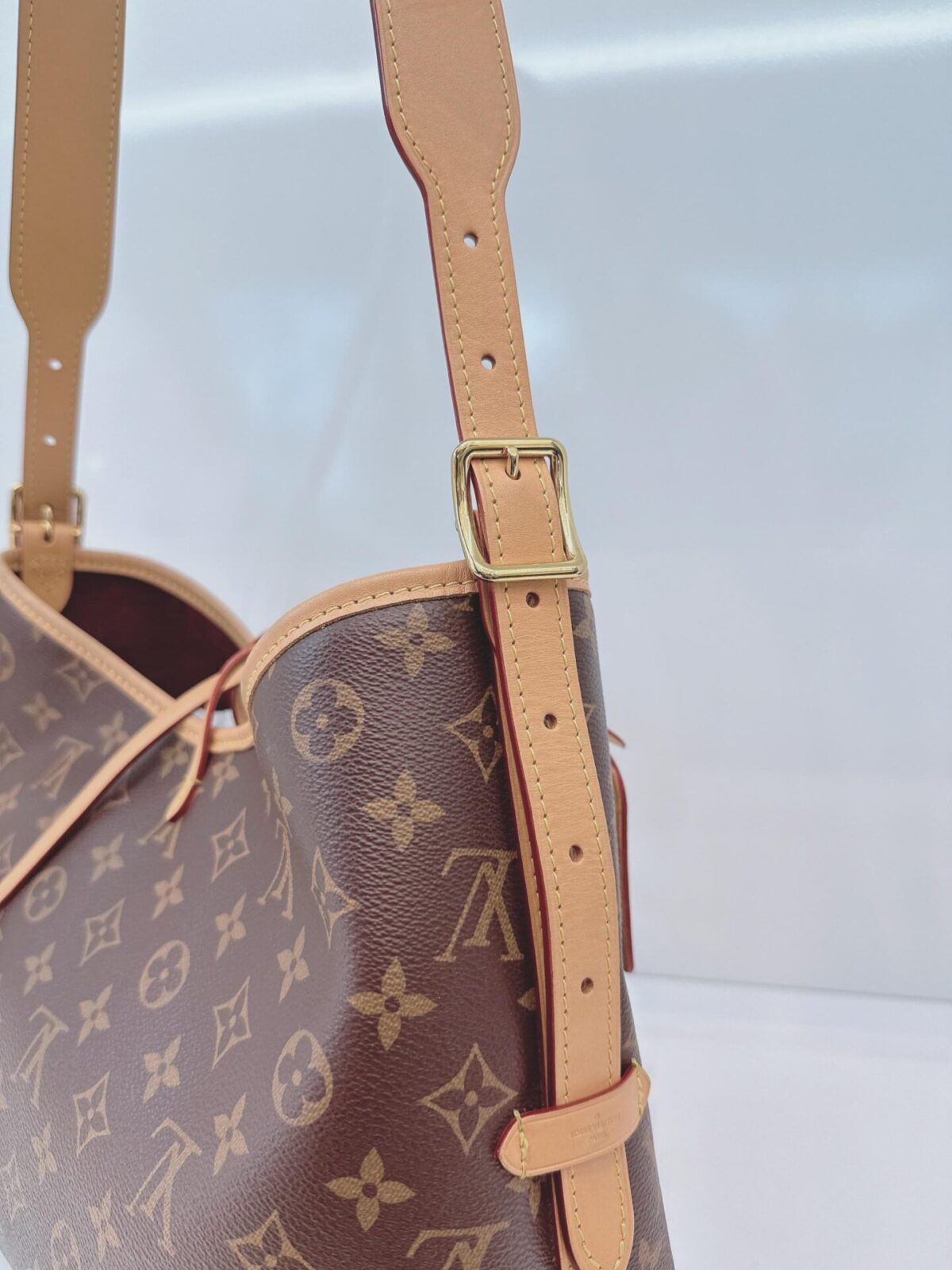 BROWN MONOGRAM CANVAS CARRYALL PM BAG
