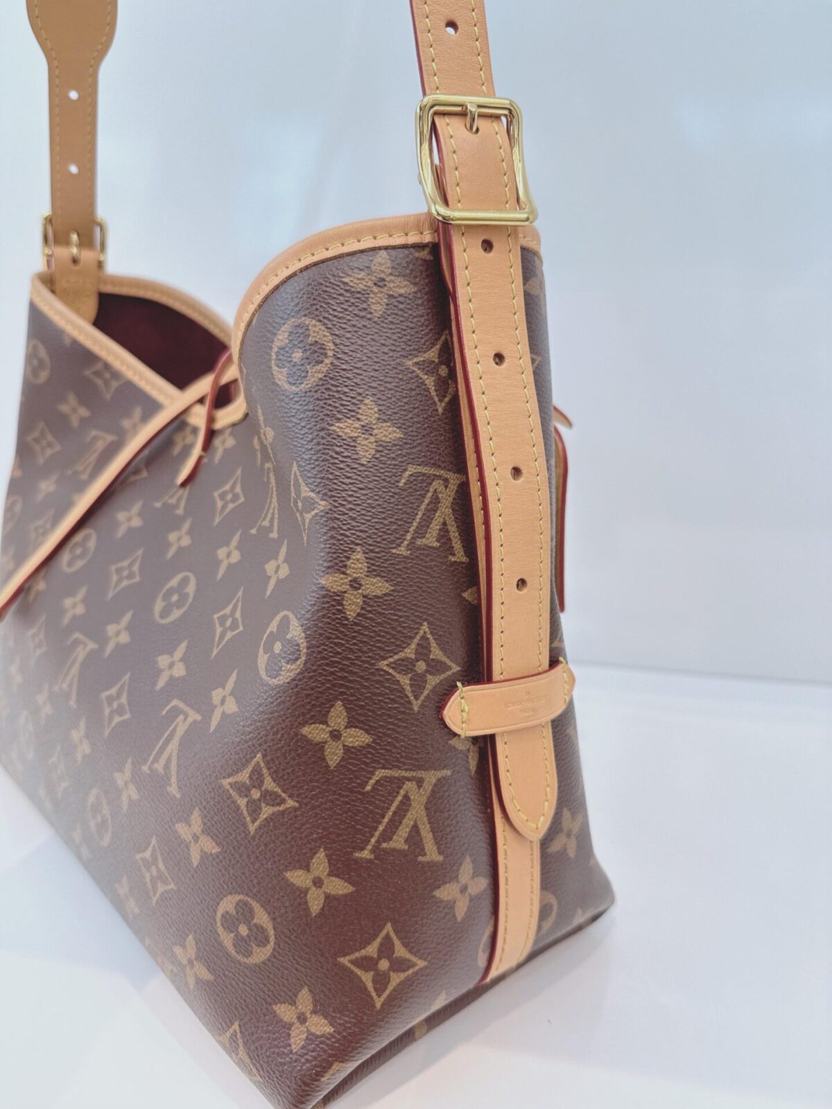BROWN MONOGRAM CANVAS CARRYALL PM BAG
