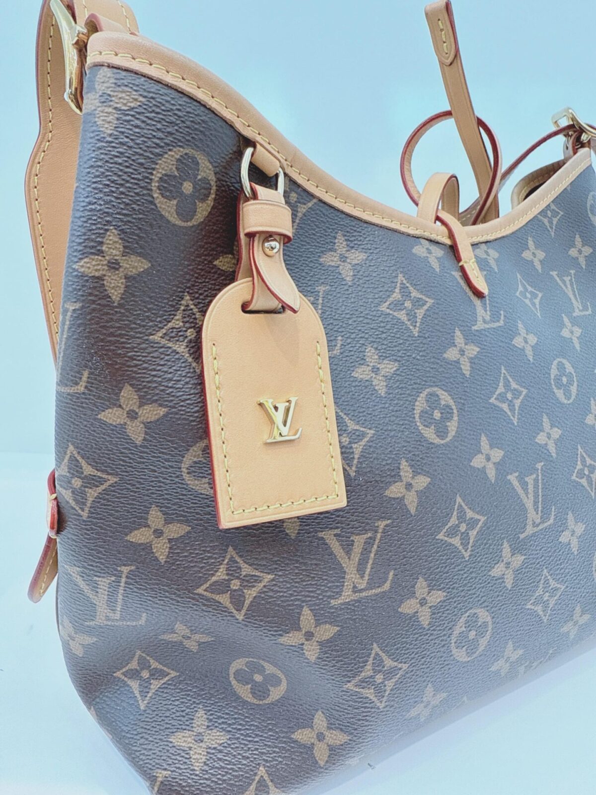 BROWN MONOGRAM CANVAS CARRYALL PM BAG