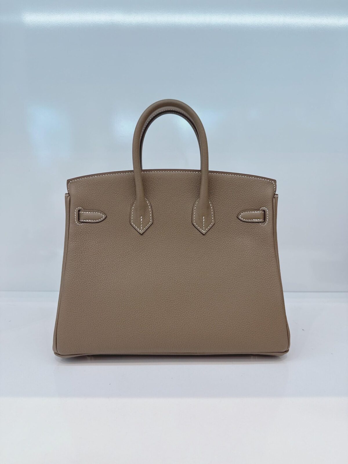 ETOUPE BIRKIN 25 RETOURNE TOGO LEATHER GOLD HARDWARE