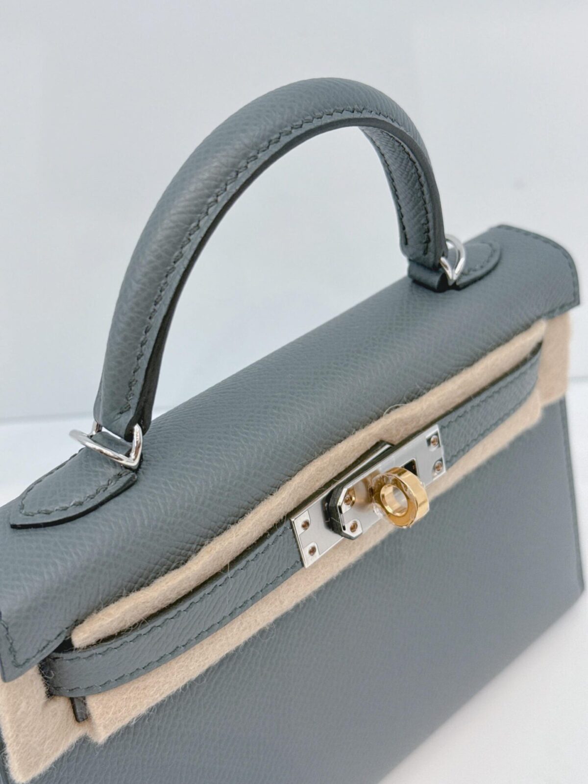 VERT AMANDE SAC KELLY SELLIER MINI ELECTRUM HARDWARE