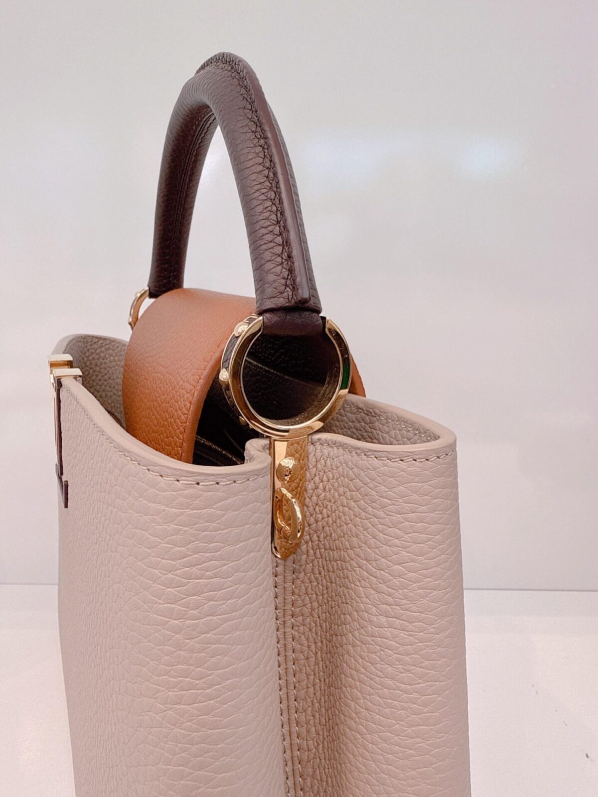 TRICOLOR TAURILLON LEATHER CAPUCINES MM BAG