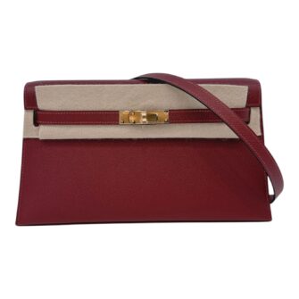 ROUGE H KELLY ELAN EPSOM LEATHER GOLD HARDWARE