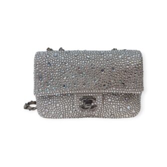 SWAROVSKI CRYSTAL STRASS MINI FLAP BAG